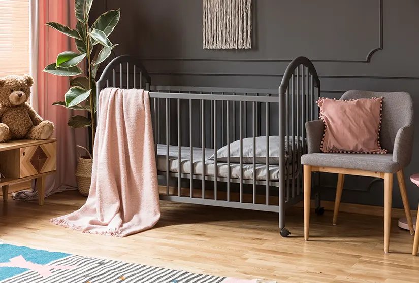 Draps de berceau assortis pour un look de chambre bébé coordonné